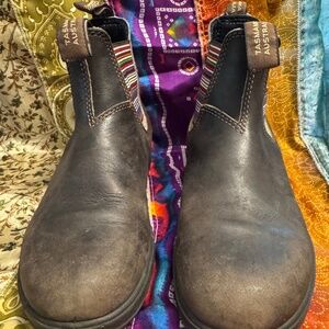 Blundstone 1409 Chelsea Boots, Stout Brown, Stripes, Women's AU 5.5, US 8.5